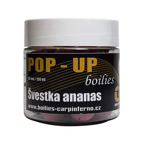 Carp Inferno Pop-Up Boilies - Ananas/Švestka 16mm, 150ml
