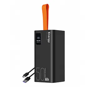 OBAL:ME Powerbanka EnergyPulse 50000mAh, 22.5W Black