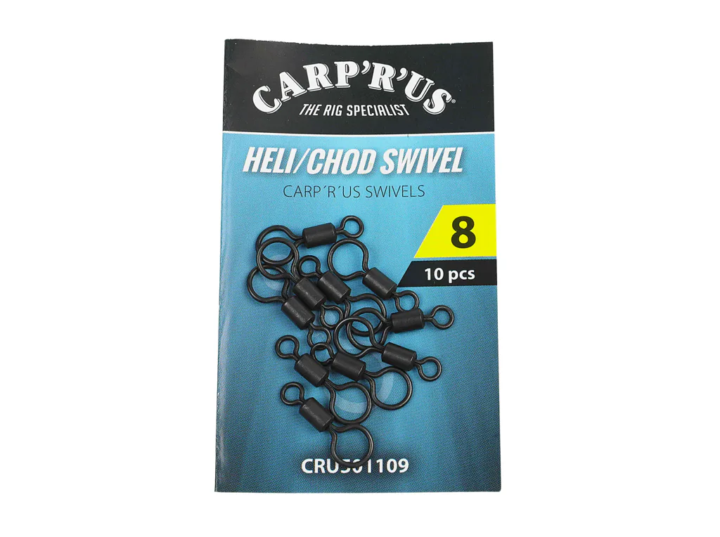 Carp´R´Us Obratlíky Heli/Chod Swivel vel.8, 10ks