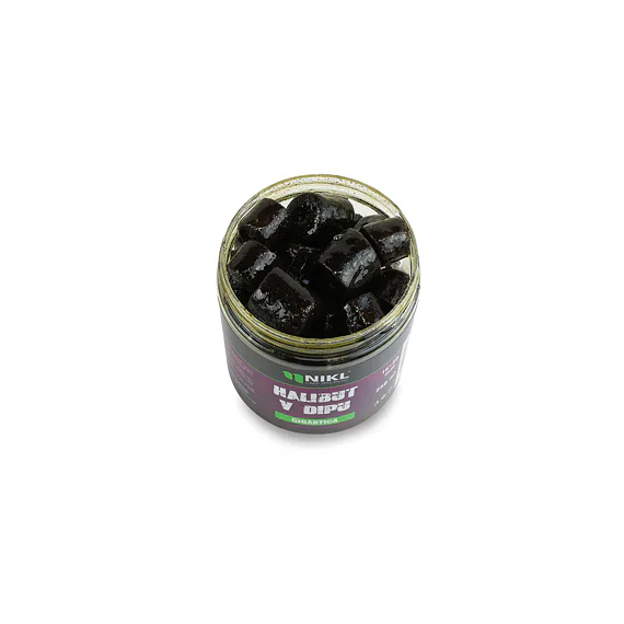 Nikl Black halibut pelety v dipu Gigantica 15+20mm, 250ml